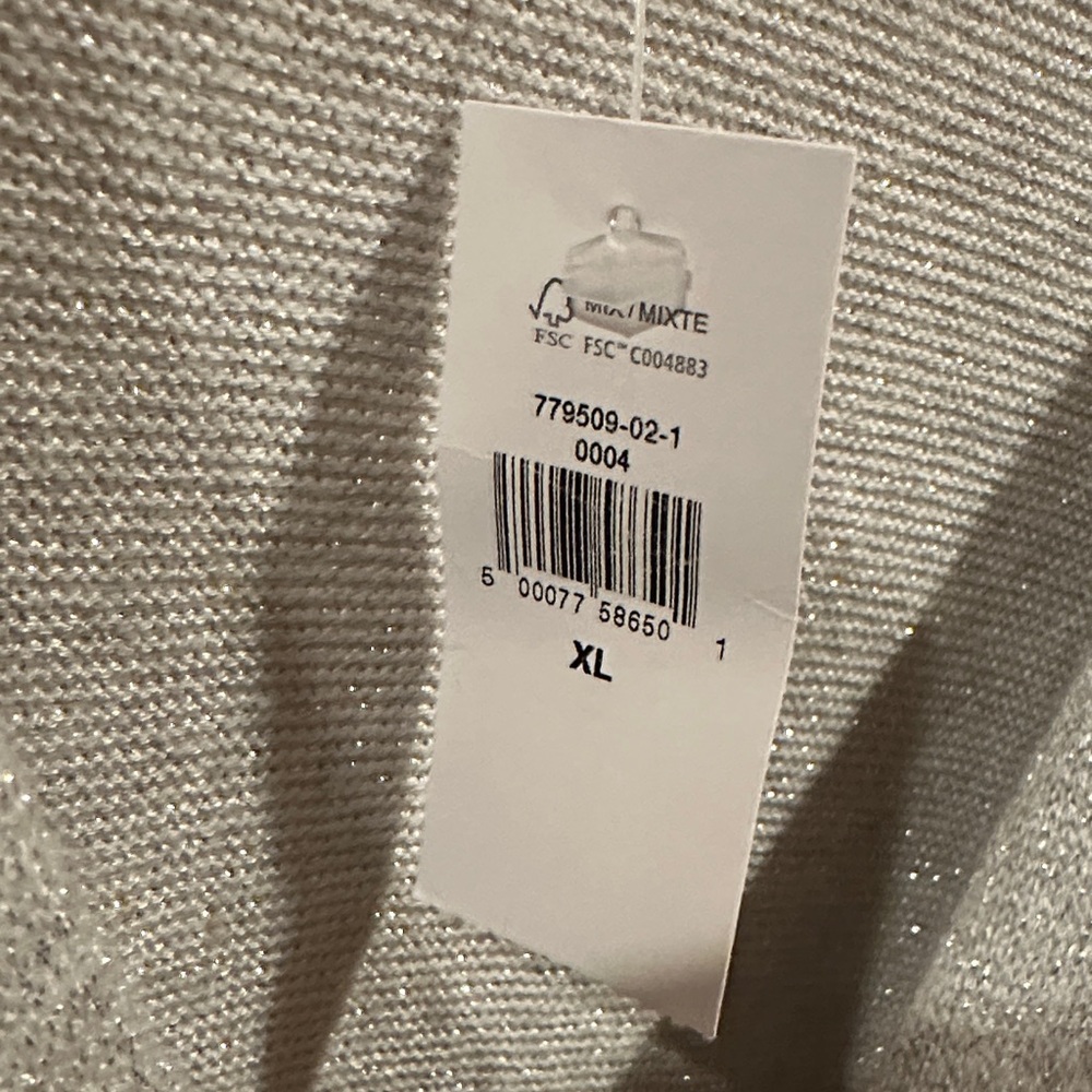 Banana Republic Shimmering Silver V-neck - Picture 3 of 5